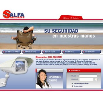 diseño web: Alfa Security