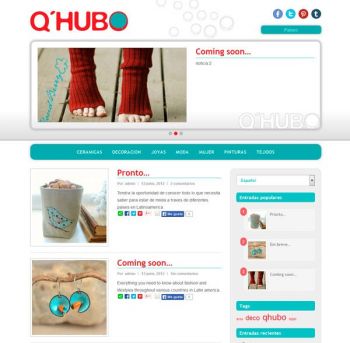 diseño web: Q'Hubo