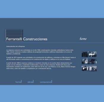 diseño web: Ferrantelli Construcciones