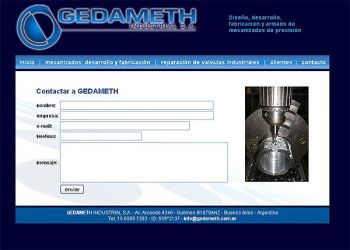 diseño web: Gedameth