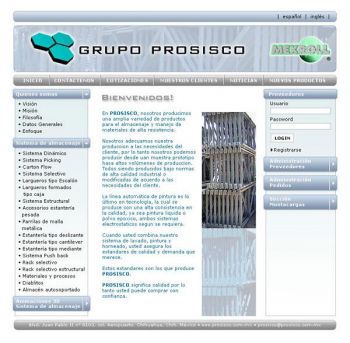 diseño web: Grupo Prosisco